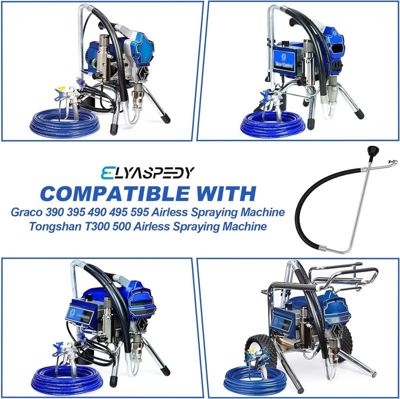 Elyaspedy 2025 New Reflux Line Sets,Compatible With Graco 390 395 490 495 595 And Tongshan T300 500 Airless Spraying/Line Painting Machine,Airless Paint Sprayer Accessories - Image 3